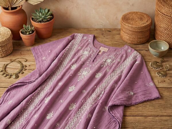 Twilight Mauve Kaftan