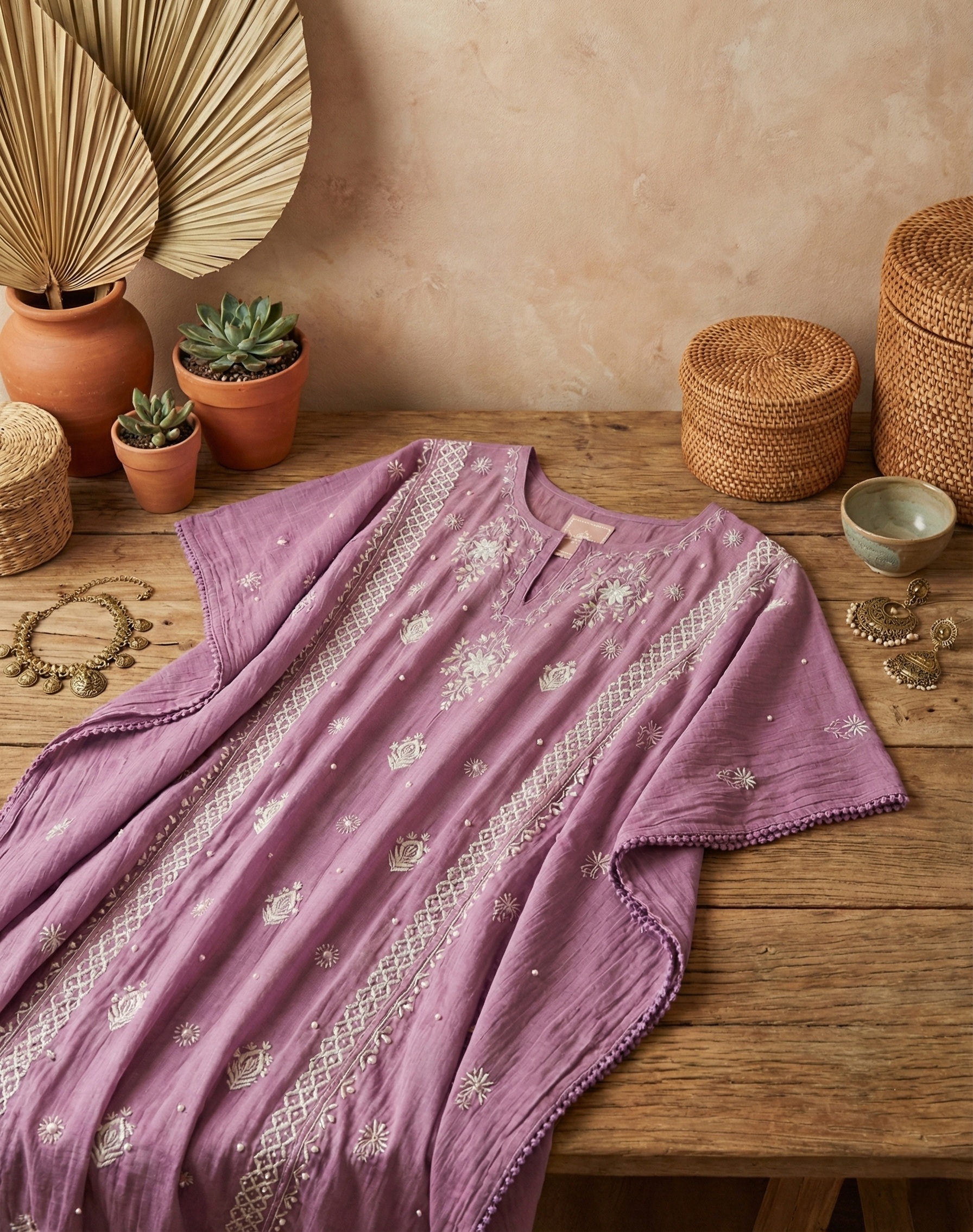 Twilight Mauve Kaftan