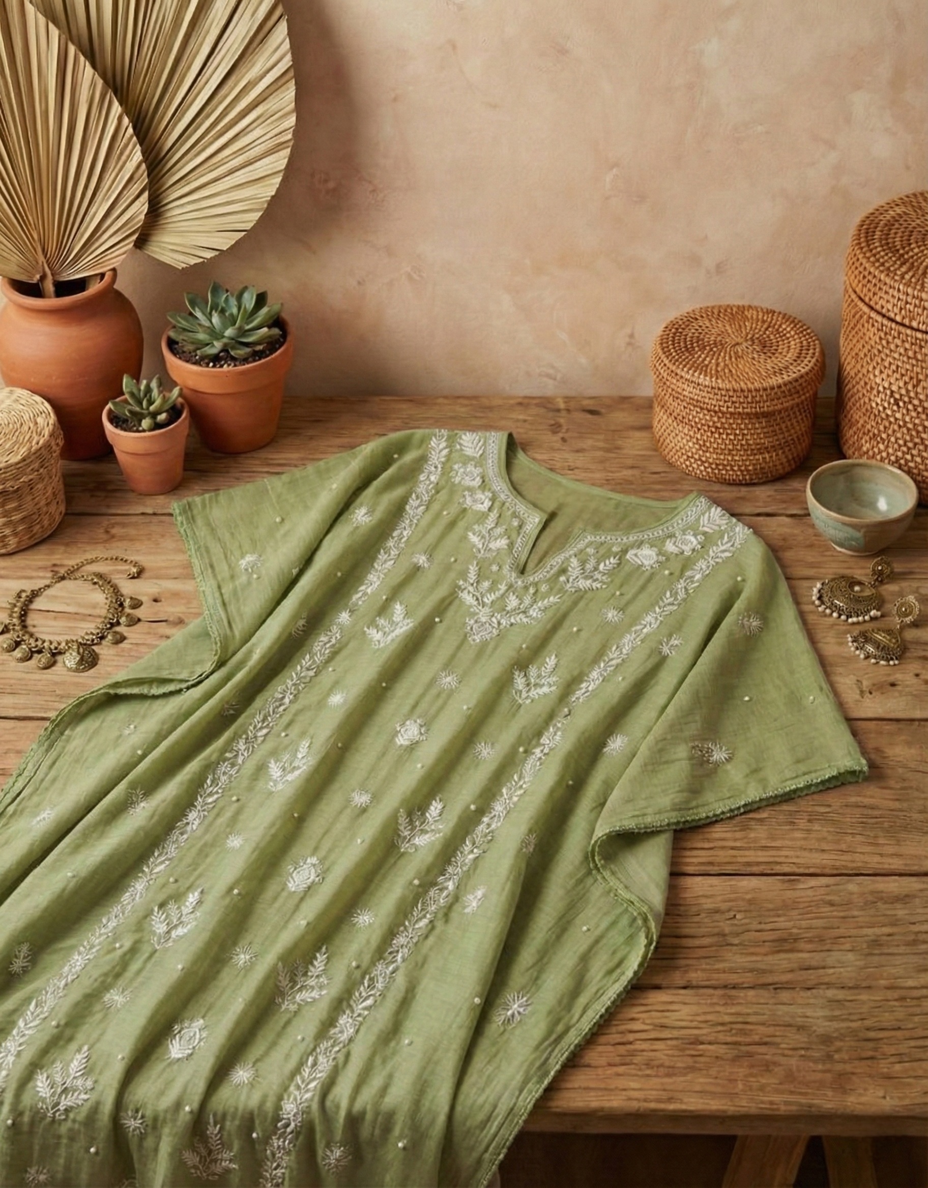 Sage Green Kaftan