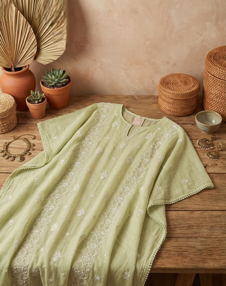 Minty Green Kaftan