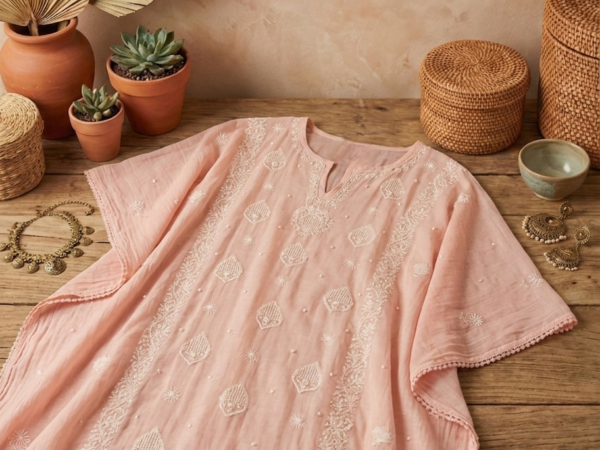 Dusty Pink Kaftan