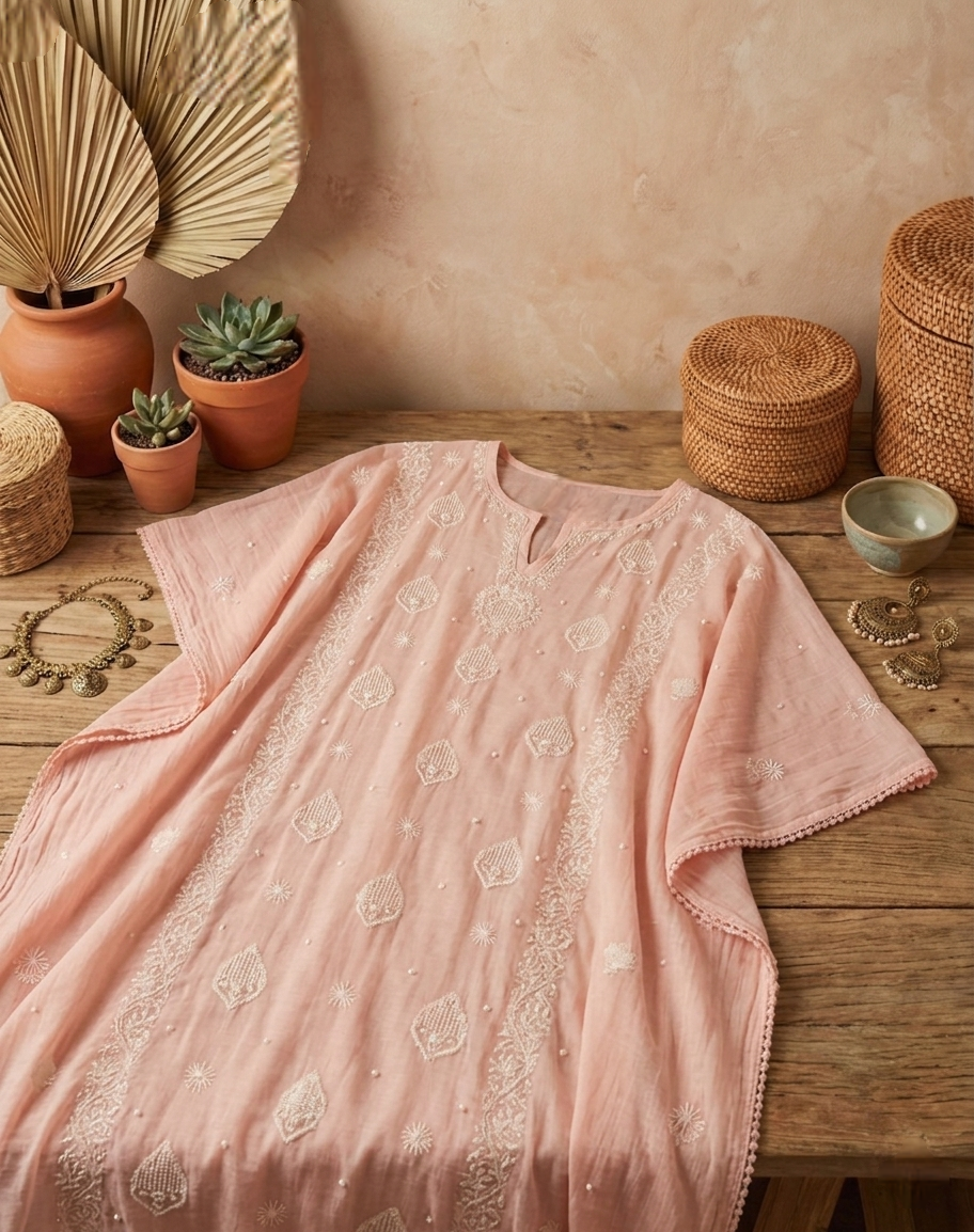 Dusty Pink Kaftan