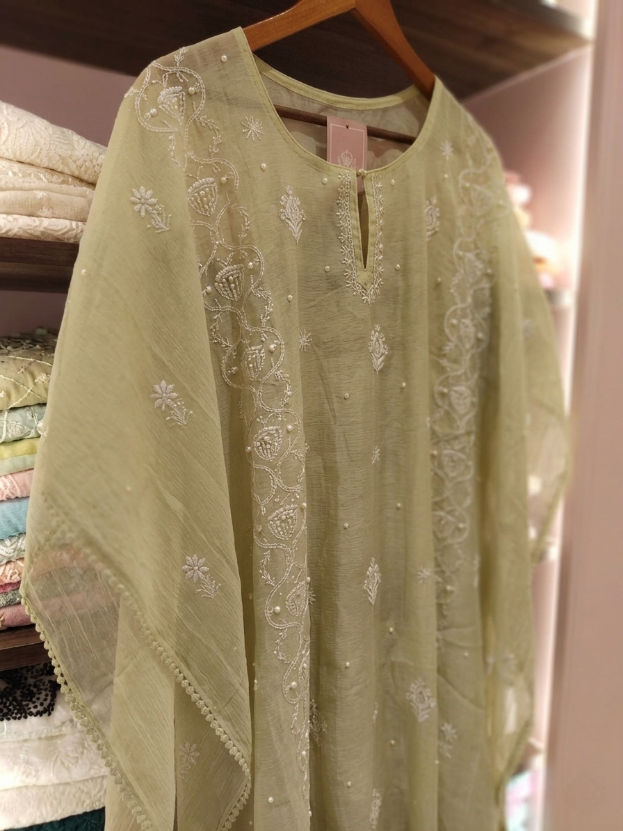 Minty Green Kaftan