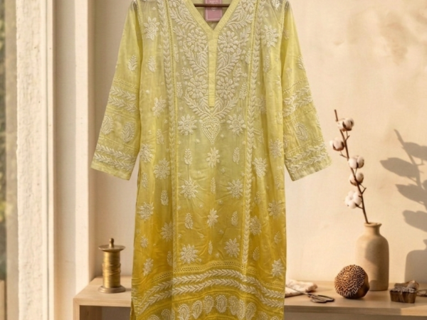 Marigold Muslin Kurta