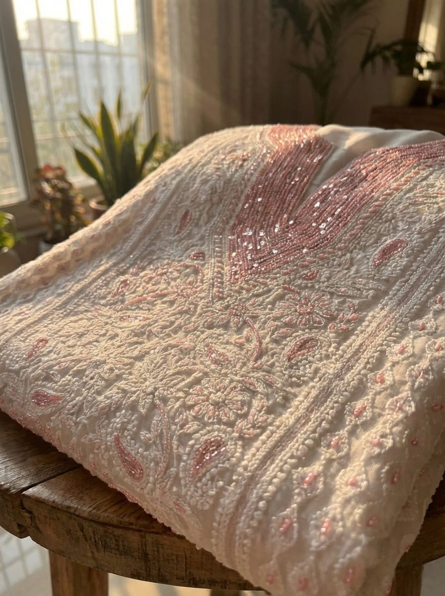 Ivory Dew Kurta Dupatta Set