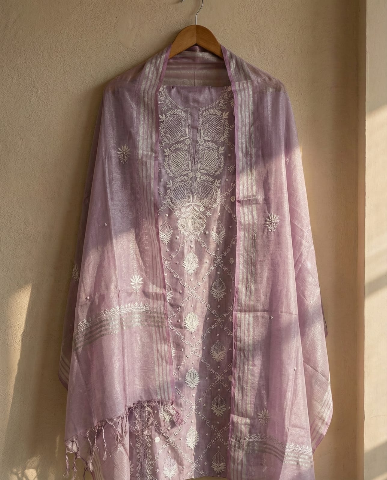 Lavender Luxe Kurta Dupatta Set