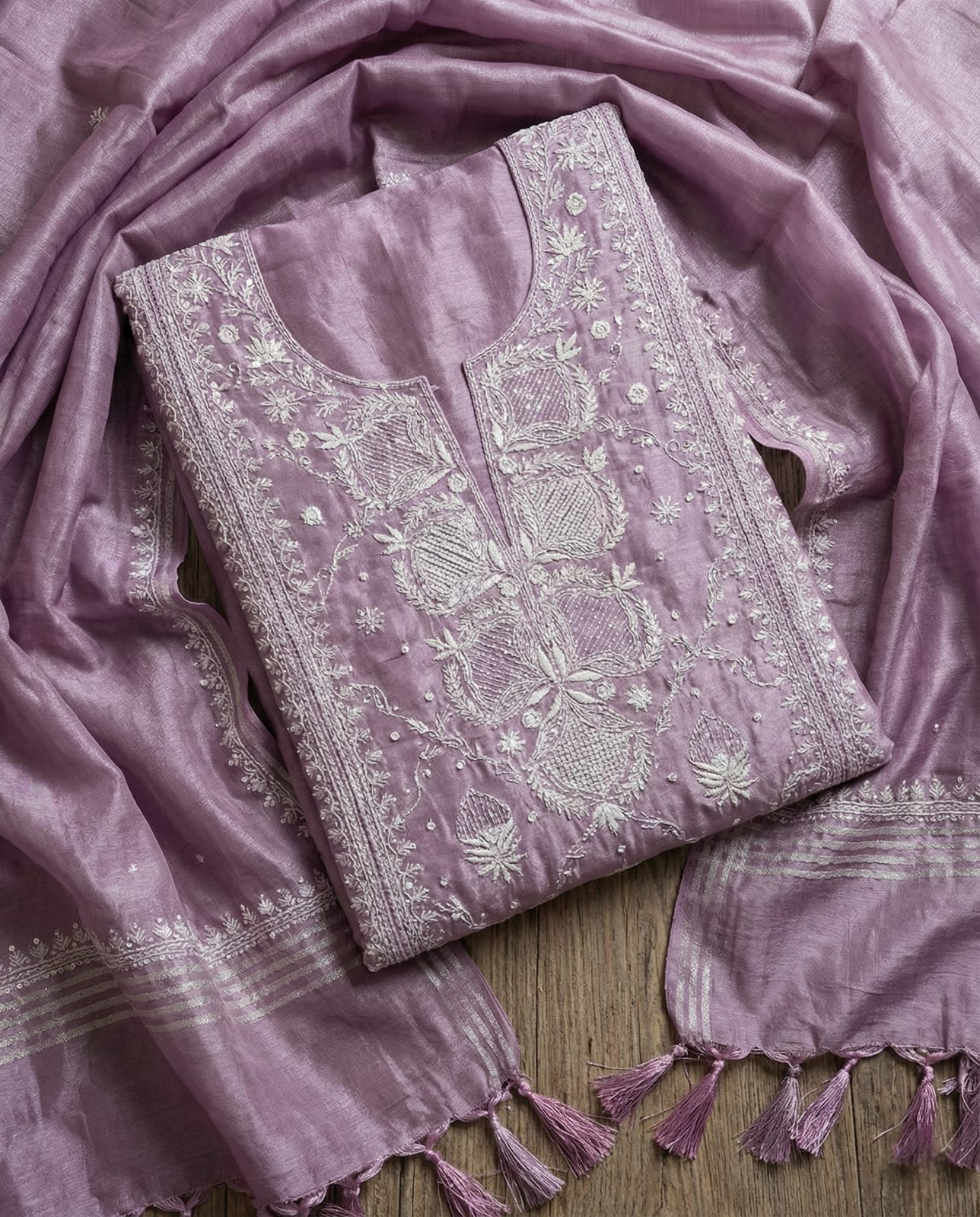 Lavender Luxe Kurta Dupatta Set