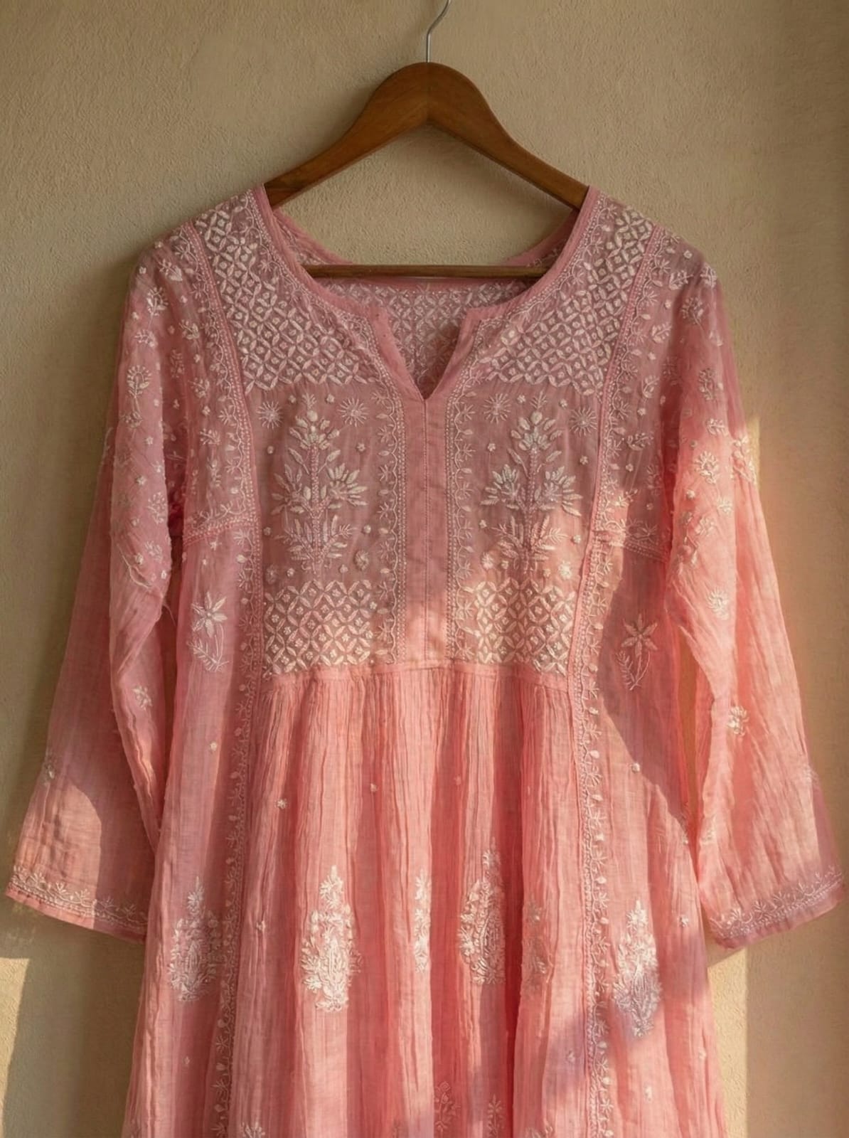 Blush Bloom Kurta Dupatta Set