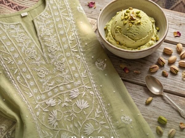 Pista Kunafa Kurta Dupatta Set