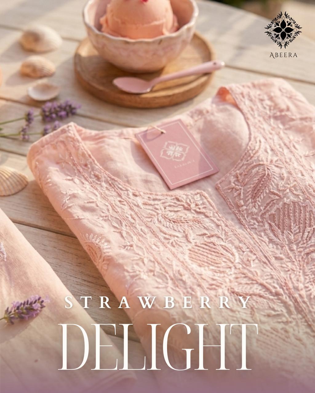 Strawberry Delight Kurta Dupatta Set